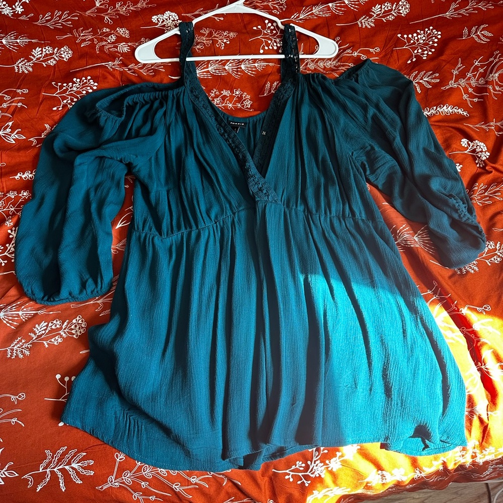 Torrid teal top 4x